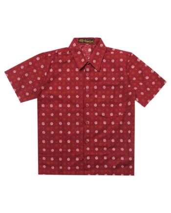 Batik Arjuna Weda Gunungan Kembang Hem Boy